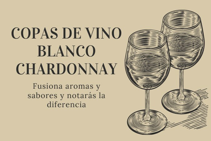 Copa Chardonnay para vino blanco