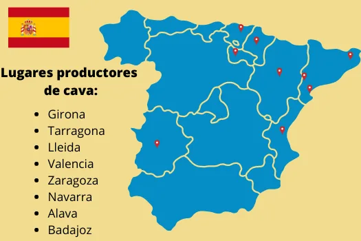 Sitios que elaboran cava en España